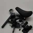 Detachable Front Mounted Kids Bike Seat with Handlebar & Foot Pedals for Children 2-5 Years, Toddler Bike Seat for Adult Bicycle, Secure & Comfortable Bike Attachment for Kids