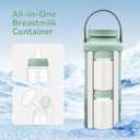 10oz Breastmilk Storage Bottle, Compatible with Momcozy Milk Cooler 22oz & Spectra Pumps, Wide-Neck Collection Bottles for Pumping & Fridge, BPA-Free, Breastfeeding Essentials, 4PCS