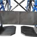 Calf Strap for Wheelchair and Transport Chair,16"-20" seat Width Universal,Leg Strap Support Lower Leg,Widened Size:L32.7*W6.3,Oxford Cloth Material,Wheelchair Universal Replacement Parts 1Ea,Black