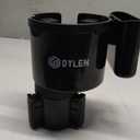 DYLEN Car Cup Holder Expander, Cup Holder Extender Adapter for Car with Expandable Base, Fits Yeti 20/26/30/46oz, Hydroflask 32/40oz, Large Water Bottles in 2.8"-4.2" (16-46oz)