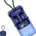 2026 Sleep Earbuds Bluetooth 6.0 in Ear, Mini Sleep Headphones with Sleep Monitor and APP, Small Earplugs for Side Sleepers, 48H Playtime Sleep Earphones with Sleep Mode, Personal Alarm, Blue