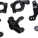 RiToEasysports RC Front Steering Knuckle, Plastic Steering Blocks Cup Rear Axle Carrier Rear C Blocks Steering Cup RC Parts and Accessories for 144001 1/14 RC Car