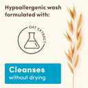 Aveeno Baby Daily Moisture Gentle Body Wash & Shampoo with Oat Extract, 2-in-1 Baby Bath Wash & Hair Shampoo, Tear- & Paraben-Free for Hair & Sensitive Skin, Lightly Scented, 18 fl. oz