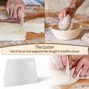 Sourdough Bread Baking Supplies Starter Kit, Banneton Proofing Basket Round 9" Set of 2, Gift Set