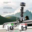 STARWARE Starlink Mini Mount - Aluminum RV Pole Mount with Tripod Adapter, Old Versions Original Pipe Adapter Compatibility, Adjustable Car ClampMount for RV, Yacht, Roofs, and Rods