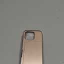ATRAING Compatible with iPhone 16 Pro Case with Card Holder Dual Layer Heavy Duty Protective Shockproof Hidden Card Slot Slim Wallet Phone Cover for 16 Pro for Women&Men 6.3 inch Rosegold