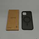 SUPFINE Magnetic for iPhone 12 Pro Max Case (Compatible with MagSafe) (Military Grade Drop Protection) Translucent Matte Shockproof Phone Case,Black