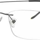 Eyekepper Titanium Rimless Reading Glasses Readers Men Women Gunmetal +1.5