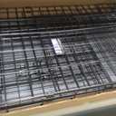 MidWest Homes for Pets Medium Wabbitat Rabbit Cage, Grid Mesh Floor, Removable Tray, Top & Front Door Access, Rust Resistant Finish, No Tools Required (37.0"L x 19.0"W x 20.0"H, Black)