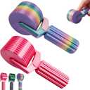 Diamond Art Roller - Diamond Painting Tools,Essential DIY Craft Tool for Rhinestone Embroidery,Easy-Grip Hand Roller, Detachable Diamond Painting Tools and Accessories (Rainbow+Pink)