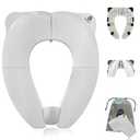 Baby Proof Me Potty Training Seat Travel  Foldable Potty Training Seat Cover for Toddlers, Portable, Travel Potty Seat, Folding Toilet Seat for Kids, and Toddler Toilet Seat Cover (White)