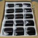 KEYWING 8 oz Candle Jars with Lids, 30 Pack Amber Glass Jars with Black Metal Lids, Round Candle Containers, Empty Jar for Making Candles, Powder, Liquid, Cream