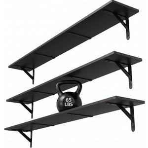 WOPITUES Long Wall Shelves 48″W x 8″D, Floating Book Shelves Max Load 65lbs, 48in