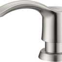 GAGALIFE Kitchen Sink Soap Dispenser with 17 Ounce Large Bottle (Brushed Nickel), Built in Sink Soap Dispenser Sink Mounted Soap Dispenser Refill from Top, G080BN