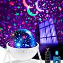 Star Projector for Kids Room, 15 Colors+Bluetooth Music Star Night Light Projector for Bedroom,360Rotating+AUTO Timer Kids Night Light, Remote Star Projector Lights for Bedroom,Boy Girls Baby Gifts (White)