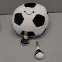 13.7 inch Stuffed Sports Balls Toy Creative Football Doll Fun Cute Plush Doll Toy Plush Stuffed Spherical Soft Toys Sports Throw Pillow CushionKids Gift(Football) (11)