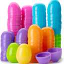 Mr. Pen- Plastic Easter Eggs, 2.3 Inch, 48 Pack, Bulk Fillable Eggs for Easter Hunt Decor, Party Favor, Basket Stuffers, Classroom Prize, Supplies, Adult & Kid Party Toys for Gift (Vivid)