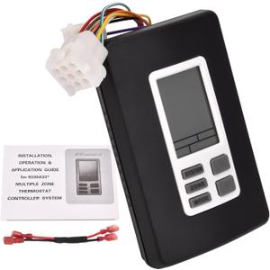 9330A3341 Digital Thermostat 12V Compatible with Coleman Mach 9- Series Multiple Zone RV Digital Thermostat, Hot/Cool Temperature Control Wall Mount, for RVs Black 9330A3351