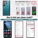 Vinich for Samsung Galaxy S25 Ultra Wallet Case with Card Holder, RFID Blocking Credit Slots Kickstand Shockproof Phone Cover Fit for Galaxy S25 Ultra 6.9" Bluish Green
