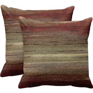 Emvency Set of 2 Throw Pillow Cover Western Tribal Geometric Brown Southwest Decorative Home Decor Lumbar 22 x 22 Inch Pillowcase