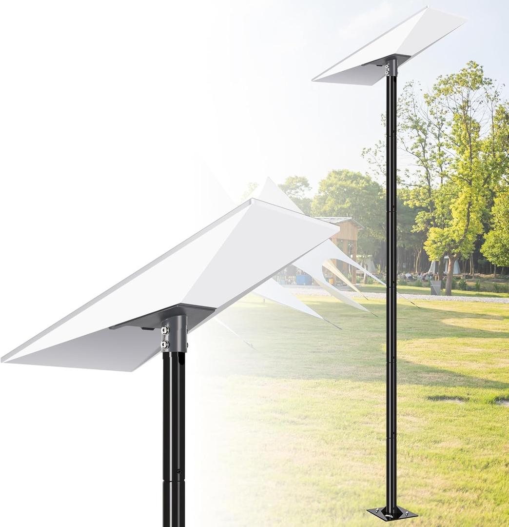 10FT Gen 3 Starlink Pole Mount, Starlink Mount with Pipe Adapter, Starlink Ground Pole Mounting Kit