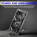 Voltset Solar Fan for Chicken Coop Outside 20W Solar Power Exhaust Fan for Outdoor with Solar Panel for Greenhouse Shed Pet Houses