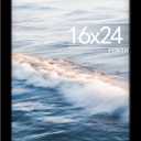 16x24 Picture Frame, Classic Black 16 x 24 Poster Frame for Horizontal or Vertical Wall Mounting, 1 Pack