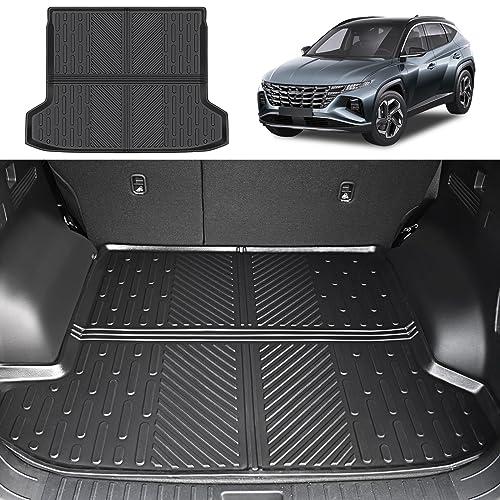 Utiiy Cargo Liner Fit for 2022-2024 Hyundai Tucson Cargo Mat TPE Trunk Liner All Weather Trunk Mat for 2024 Hyundai Tucson Accessories(with Optional Bose Premium Audio System)
