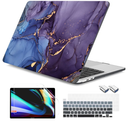 DONGKE for MacBook Pro 13 Inch Case 2023 2022-2016 Release M2 A2338 M1 A2251 A2289 A2159 A1989 A1706 Touch Bar & Touch ID, Hard Case Shell with USB C to USB Adapter & Keyboard Cover, Alcohol Ink Art