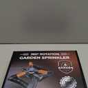 Joeys Sprinkler for Yard, Rotating Garden Sprinkler for Large Area Coverage, Lawn and Yard Sprinklers (Orange) (Gray)