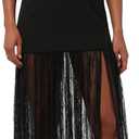 Lulus Women's Lucille Strapless Lace Maxi Dress, Small