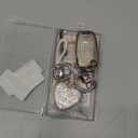 Key Fob Cover with Keychain Fit for Land Rover Car Key Holder Compatible with Range Rover Evoque Sport Velar Land Rover Discovery Jaguar F-Pace F-Type XE XEL XF XFL XJ, 5 Buttons (Silver)