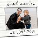 Uncle Gifts Picture Frame 4x6, Uncles Wooden Picture Frame, Christmas Fathers Day Birthday Gifts for Uncles from Niece, Girl Uncle We Love You Decorative Photo Frames for Table Desk Decor