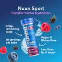 Nuun Sport Electrolyte Tablets with Magnesium, Calcium, Potassium, Chloride & Sodium, Gluten Free & Vegan, Tri-Berry, 8 Pack (80 Servings Total)