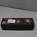 Tiandirenhe Hanging Starburst Light,112 LED Firework Fairy Starburst String Lights Hanging Star Lights with Remote, 8 Lighting Modes Operated, Starry Light for Garden Party Christmas (Warm White) (Yellow)