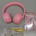 MIDOLA Kids Headphones Bluetooth 5.4 Wireless 68H Play Time Volume Limit 85/94dB Over-Ear Foldable Headset, Type-C Fast Charging, with Wired Aux Mic for Toddler Child Pad Tablet Pink