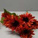 6pcs Sunflowers Artificial Flowers with 6 Large Sunflower Heads and Long Stems for Indoor Outdoor DIY Wedding Bouquets Baby Shower Centerpieces Floral Arrangements Party Tables Home Office Decorations