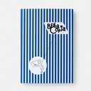 Bella Copia Blue Midsized Blank Notebook (BI, bianco)