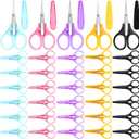 50 Pcs Small Sewing Scissors Stainless Steel Crafting Scissor Sharp Scissors with Cover, Precision Portable Scissor for Embroidery Quilting Sewing Knitting Crafting, Multicolor