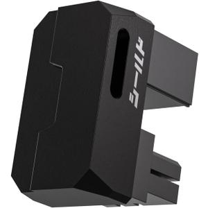 EZDIY-FAB Shield Series 8-Pin PCIe GPU Power Adapter,180-Degree U-Turn Angled Connector, Aluminum Design for Graphics Cards  Standard Type, Black-1 Pack