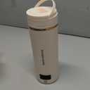 Travel Electric Kettle Portable Mini Kettle,Small Hot Water Boiler with 4 Temperature Settings,304 Stainless Steel,Fast Boiling Water with Auto Shut-Off and Boil Dry Protection,400ml (Beige, 400ML)