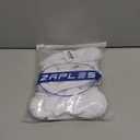 Zaples Baby Non Slip Grip Ankle Socks with Non Skid Soles for Infants Toddlers Kids Boys Girls (4-7 Years, White - 9 Pairs)