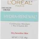 L’Oreal ParisDermo-Expertise Hydra-Renewal Continuous Moisture Cream Dry/Sensitive Skin 1.70 oz (Pack of 5)