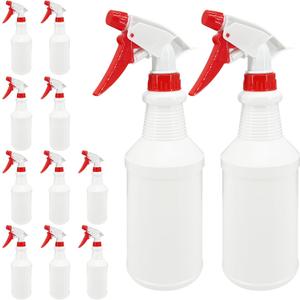 16 Oz Spray Bottle (12 Pack),Spray Bottles for Cleaning,Reusable Empty Refillable Solutions Plastic Bottle,Spray Bottle Bulk for Garden,Plants,Water,Kitchen and Commercial