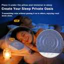 Pillow Speaker for Sleeping, Ultra-Thin Bluetooth Sleep Speaker Under Pillow for Side Sleepers, 7-Day Battery Life, Private Bedtime Audio with Auto-Off Timer, Blue