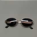 livho 2025 Trendy Oval Sunglasses - Stylish Polarized Shades for Everyday - Retro Metal Frames