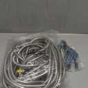 Stainless Steel 25FT Garden Hose with 10 Functions, Adjustable Spray Nozzle, Flexible Durable No Kink Leak Dog Proof Metal Water Hose for Yard Lawn