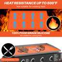 Silicone Griddle Cover Mat for Blackstone - 36 Inch Griddle Accessories Full Cover Wrapped Grill Mat Reusable Heavy Duty Food Grade Silicone Grill Mats