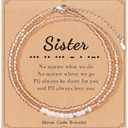 Morse Code Bracelets for Women, Inspirational Funny Bead Wrap Bracelets Gifts for Best Friends Sister Her Women Female