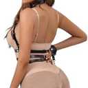 Women's Gothic Faux Leather Harness Set with Cat Mask & Cuffs - Thigh Belt Bondage Outfit for Halloween, Mardi Gras Carnival & Valentine's Cosplay Gift
